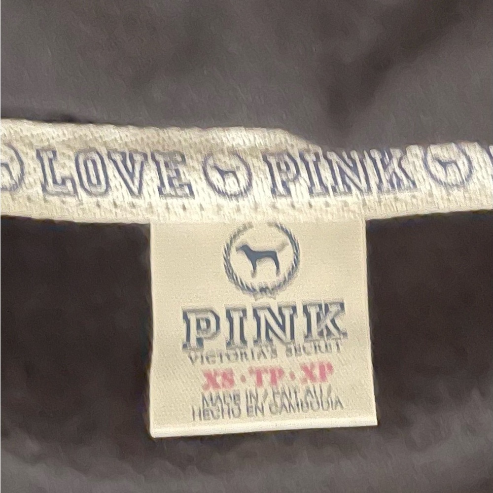 PINK Victoria Secret Signature Dog Sequined Bling Hoodie XS - Picture 5 of 5